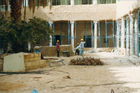 Murabba' Palace- Court during restoration Murabba' Palace