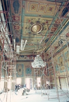 Saray al-Manastirli-Main hall during restoration Saray al-Manastirli